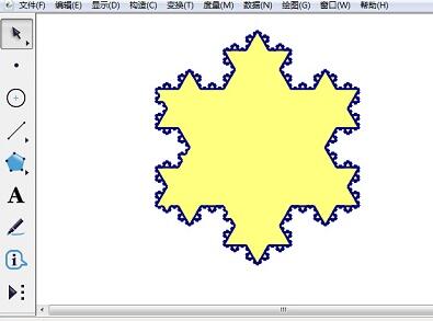 几何画板制作雪花图案的详细方法截图