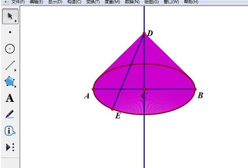 几何画板制作圆锥体的详细方法截图