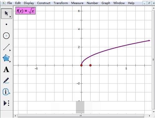 几何画板中打根号符号的操作内容截图