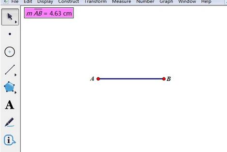 几何画板作一条线段等于已知线段的操作方法截图