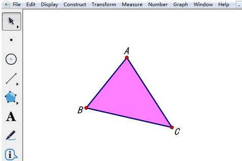 几何画板改变度量结果字体大小的操作流程截图