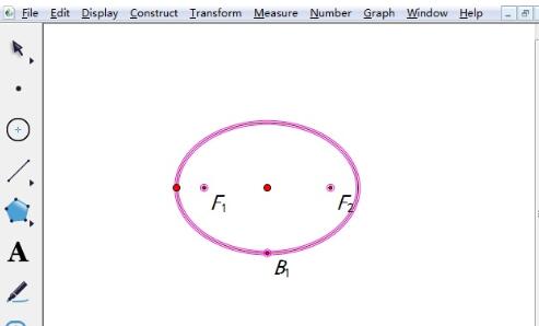 使用几何画板自定义工具制作椭圆的操作方法截图