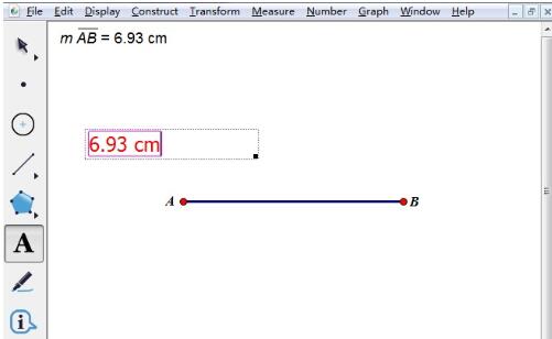几何画板在线段上标注长度的详细方法截图
