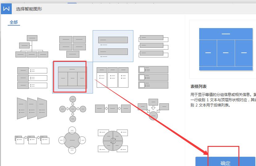 wps创建表格列表的操作流程截图