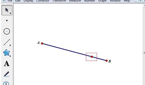 使用几何画板构造线段上的点的详细步骤截图