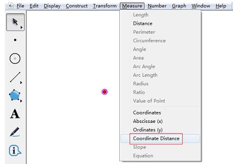 几何画板度量两点坐标距离的操作方法截图