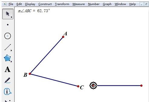 几何画板作一个角等于已知角的详细步骤截图