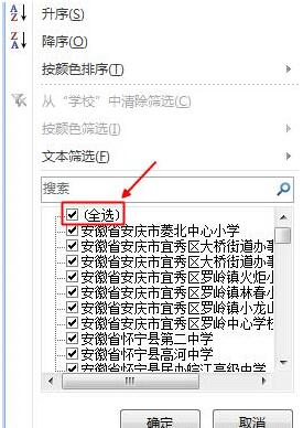 Excel中筛选功能使用教程截图