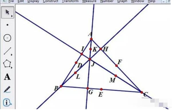 几何画板画九点圆的操作方法截图