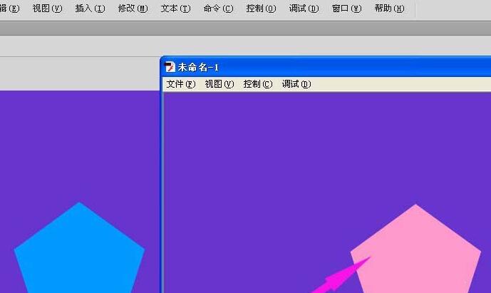 Flash创建五边形按钮元件的操作内容截图