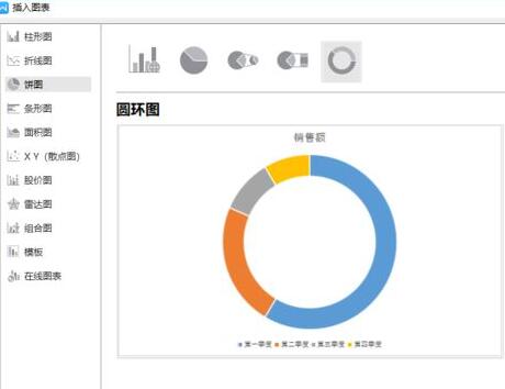 wps2019文字中插入圆环图的详细步骤截图