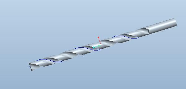 Proe建模三维立体的麻花钻零件的图文操作截图