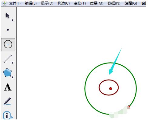 几何画板快速绘制出圆和半圆的具体操作方法截图