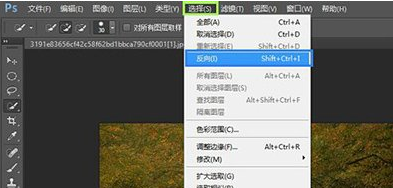 PS反选选区操作方法截图