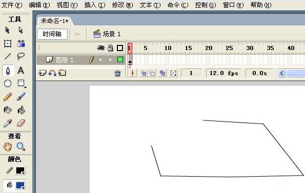 Flash钢笔工具怎么使用-Flash使用钢笔工具做出基础图形的方法截图