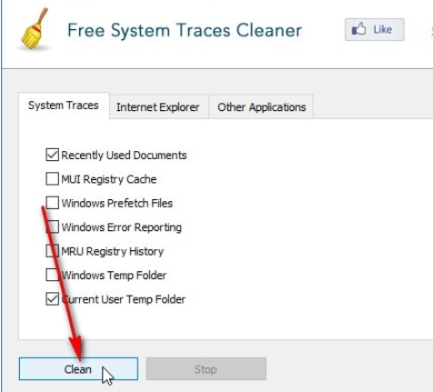 Free System Traces Cleaner怎么删除系统痕迹 Free System Traces Cleaner清理系统教程截图