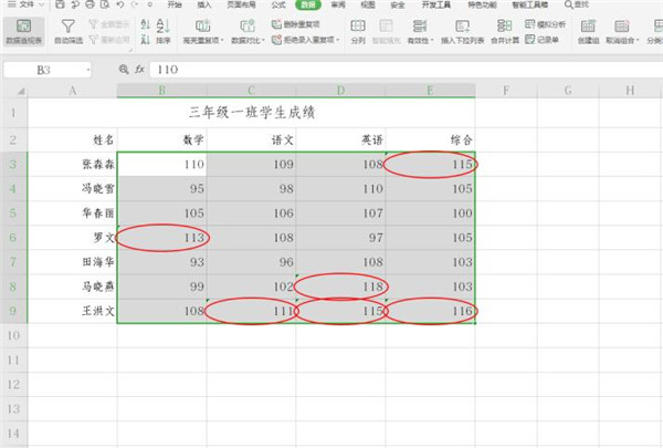 Excel如何添加数据标识圈 Excel添加数据标识圈方法截图