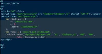 ckplayer如何嵌入网页?ckplayer嵌入网页的方法截图