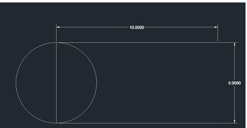 autocad2018如何快速绘制腰型孔?autocad2018快速绘制腰型孔的方法截图