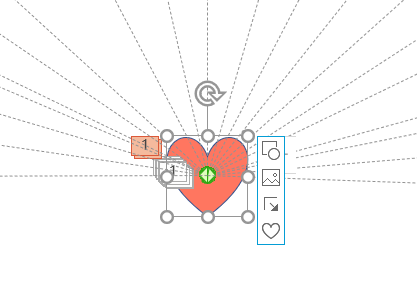 PPT怎么制作爱心发射的动画效果? ppt制作爱心动画的方法介绍截图