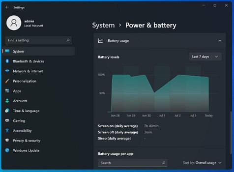 Win11怎么查看电池?Win11查看电池情况方法步骤截图