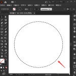 分享ai如何使虚线圆形快速转换成圆点