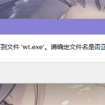 win11提示找不到wt.exe文件打不开Windows终端怎么办。