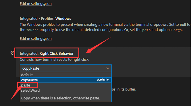 Vscode怎么设置鼠标右键单击粘贴?Vscode设置鼠标右键单击粘贴教程截图