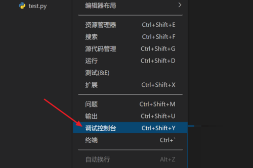 Vscode怎么打开调试控制台？Vscode打开调试控制台方法截图