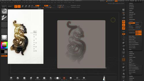 关于ZBrush雕刻和KeyShot渲染详细教程。