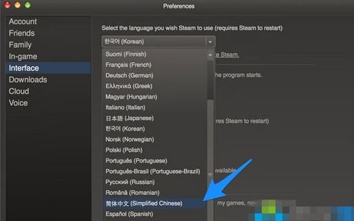 电脑如何设置Steam显示中文界面(3)