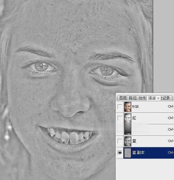 photoshop怎样通道磨皮(11)