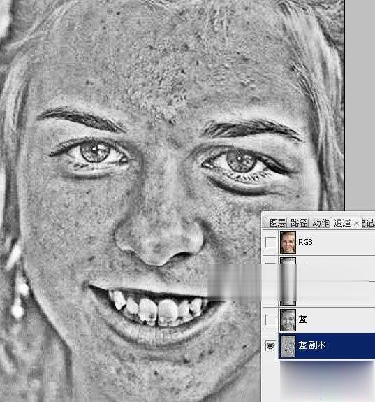 photoshop怎样通道磨皮(14)