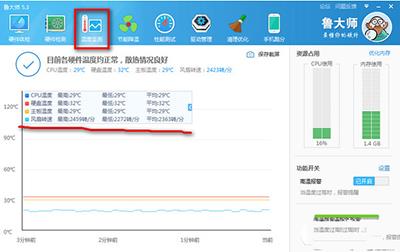 鲁大师怎么查看cpu风扇转速(2)