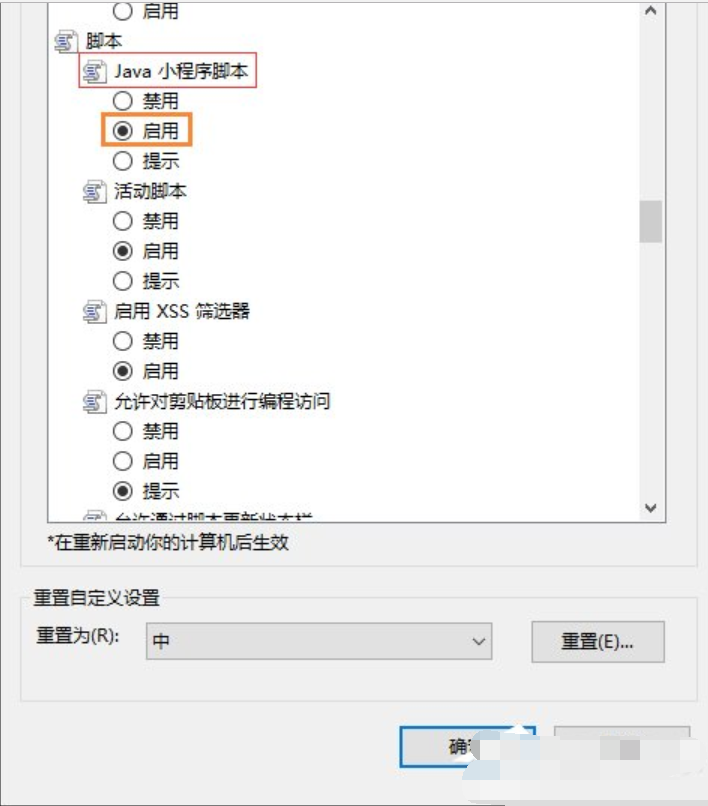 ie浏览器启用javascript的方法(2)