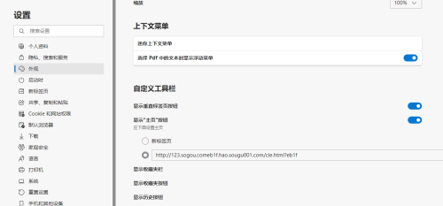 microsoft edge怎么自定义外观​?microsoft edge自定义外观​方法截图