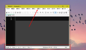 小编分享代码编辑器(Notepad++)怎么隐藏状态栏