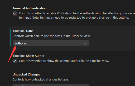 Vscode中git承诺的时间表日期怎么开启?Vscode中git承诺的时间表日期开启方法截图