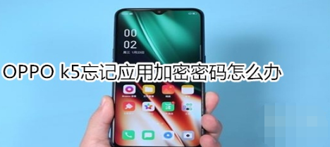 OPPO k5忘记应用加密密码如何解决。