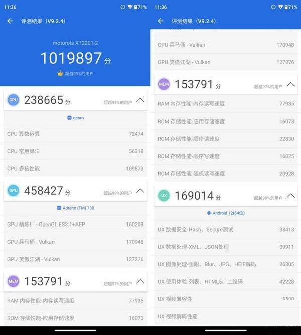 摩托罗拉edgeX30性能如何?摩托罗拉edgeX30性能介绍截图