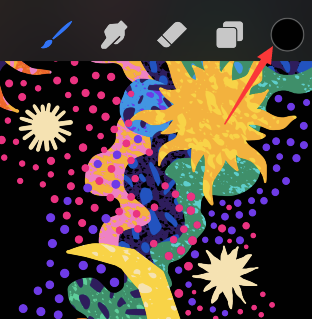 procreate pocket怎么吸色？procreate pocket吸色教程截图