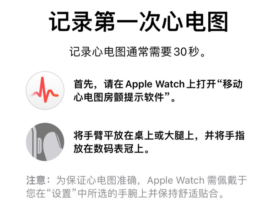 applewatch心电图怎么用?苹果手表国行心电图开启教程截图