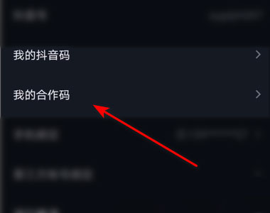 抖音如何打开合作码?抖音打开合作码的方法截图