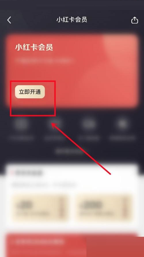 小红书怎么开通会员?小红书开通会员方法截图