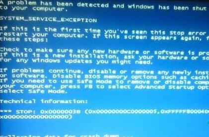 0x0000003B蓝屏代码是什么意思？0x0000003B蓝屏代码解决办法