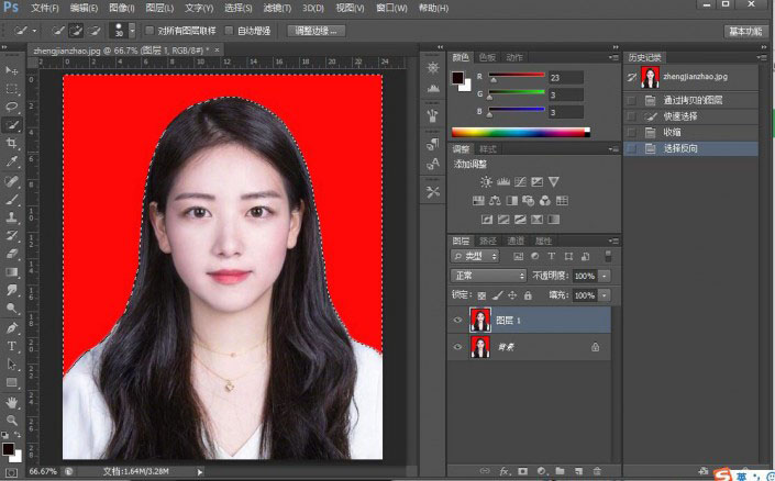 PS怎么更换证件照底色？Photoshop CS6更换证件照底色详细教程