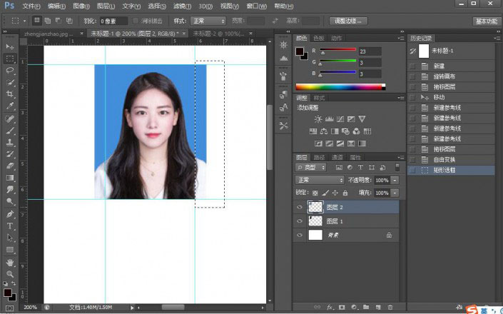 PS怎么更换证件照底色？Photoshop CS6更换证件照底色详细教程