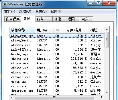 Win7旗舰版系统如何查看程序占用的虚拟内存？