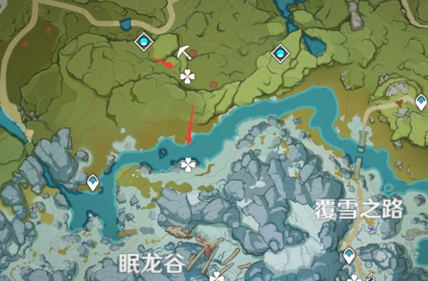 《原神》龙脊雪山每日怪物讨伐线路图