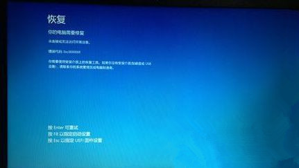 小编分享Win8.1系统恢复出厂后提示0XC000000F错误怎么办